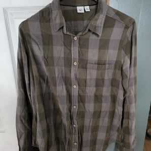 Tentree Green Flannel S